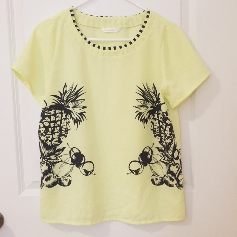 Yellow, pineapple Tshirt
